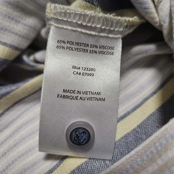 NWT Travis Matthew LUCKY LOO Navy stripe romper With Pockets! Sz S - Picture 5 of 14